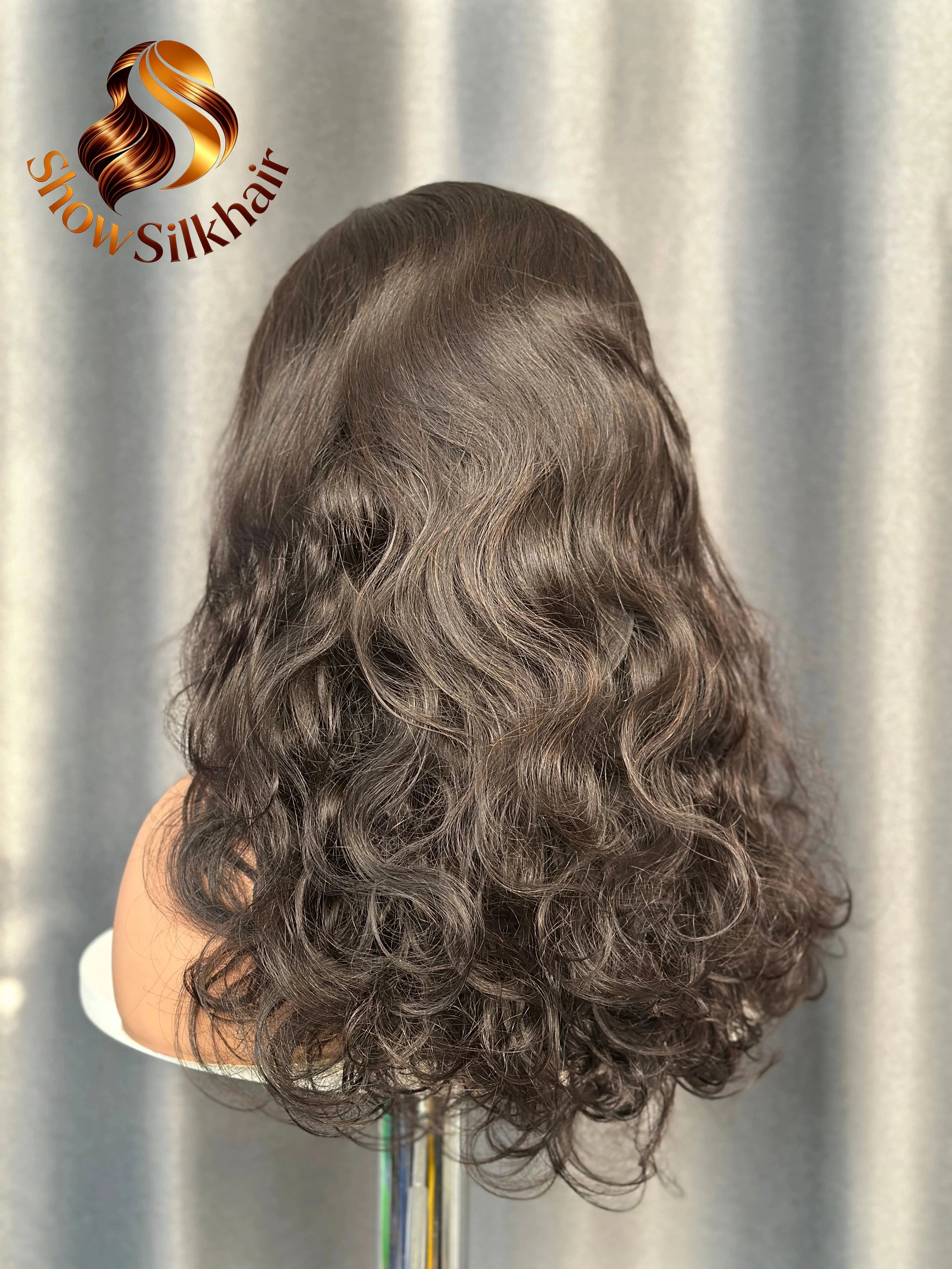 Custom Body Wave virgin Cambodian human wig, 180% density use 3pcs bundle to make directly 副圖