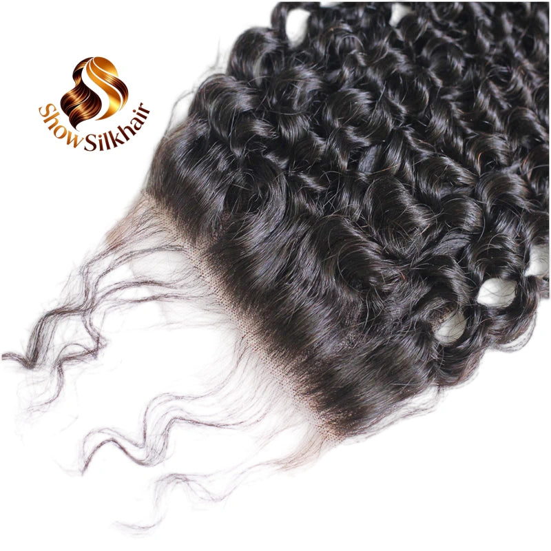 Cambodian Virgin Deep Wave 4*4 hd closure lace 副圖