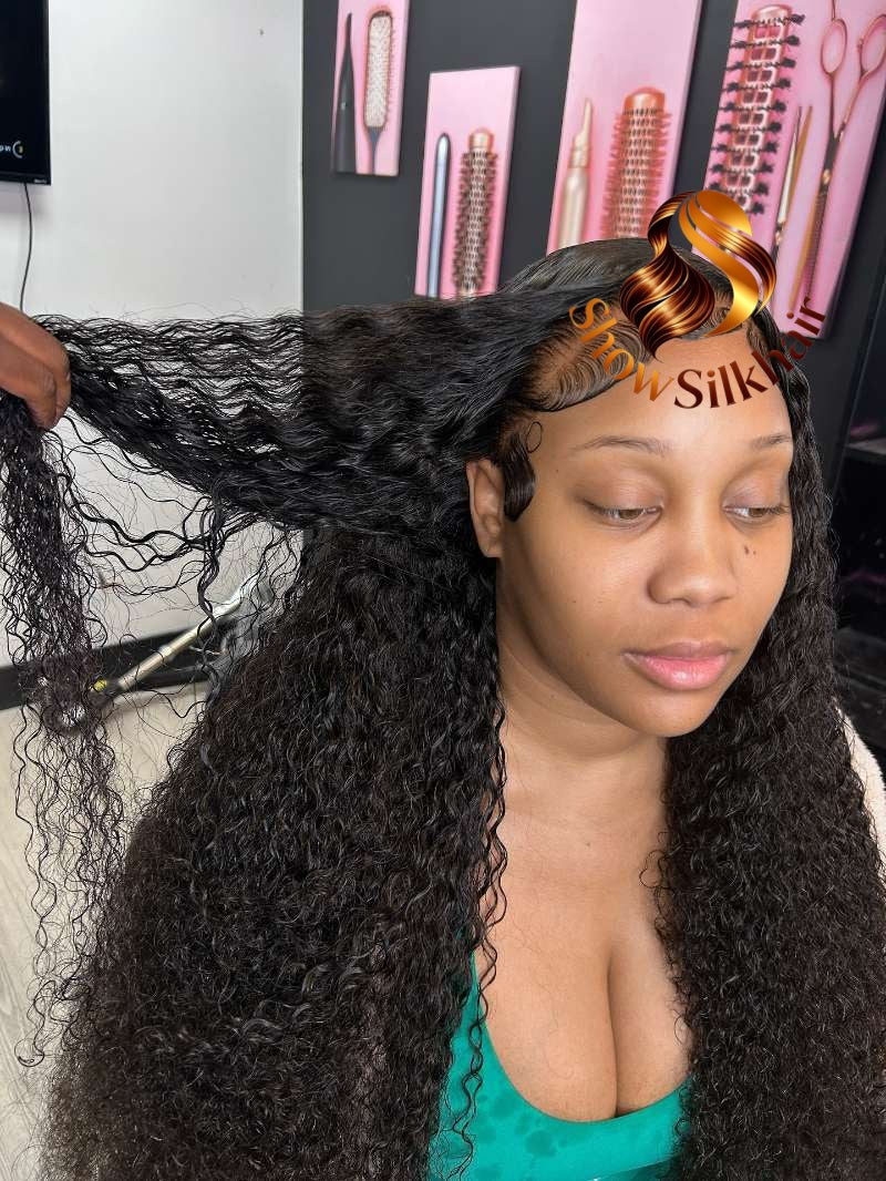 Customize Raw Vietnamese Wigs 180% density Burmese Curly (3 bundles made)