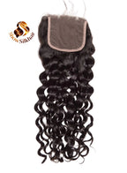 Cambodian Virgin Water Wave 4*4 hd closure lace