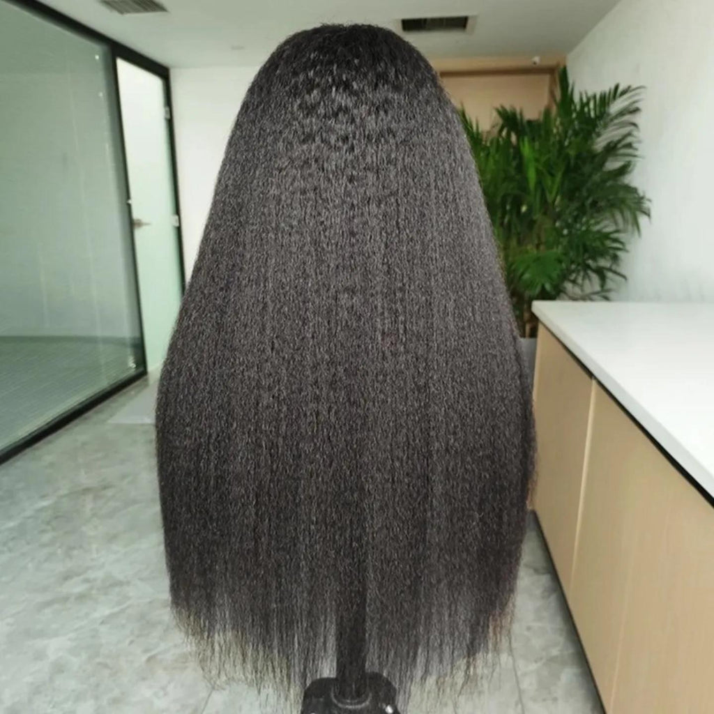 Customize Raw Vietnamese Wigs 180% density Kinky Straight  (3 bundles made)