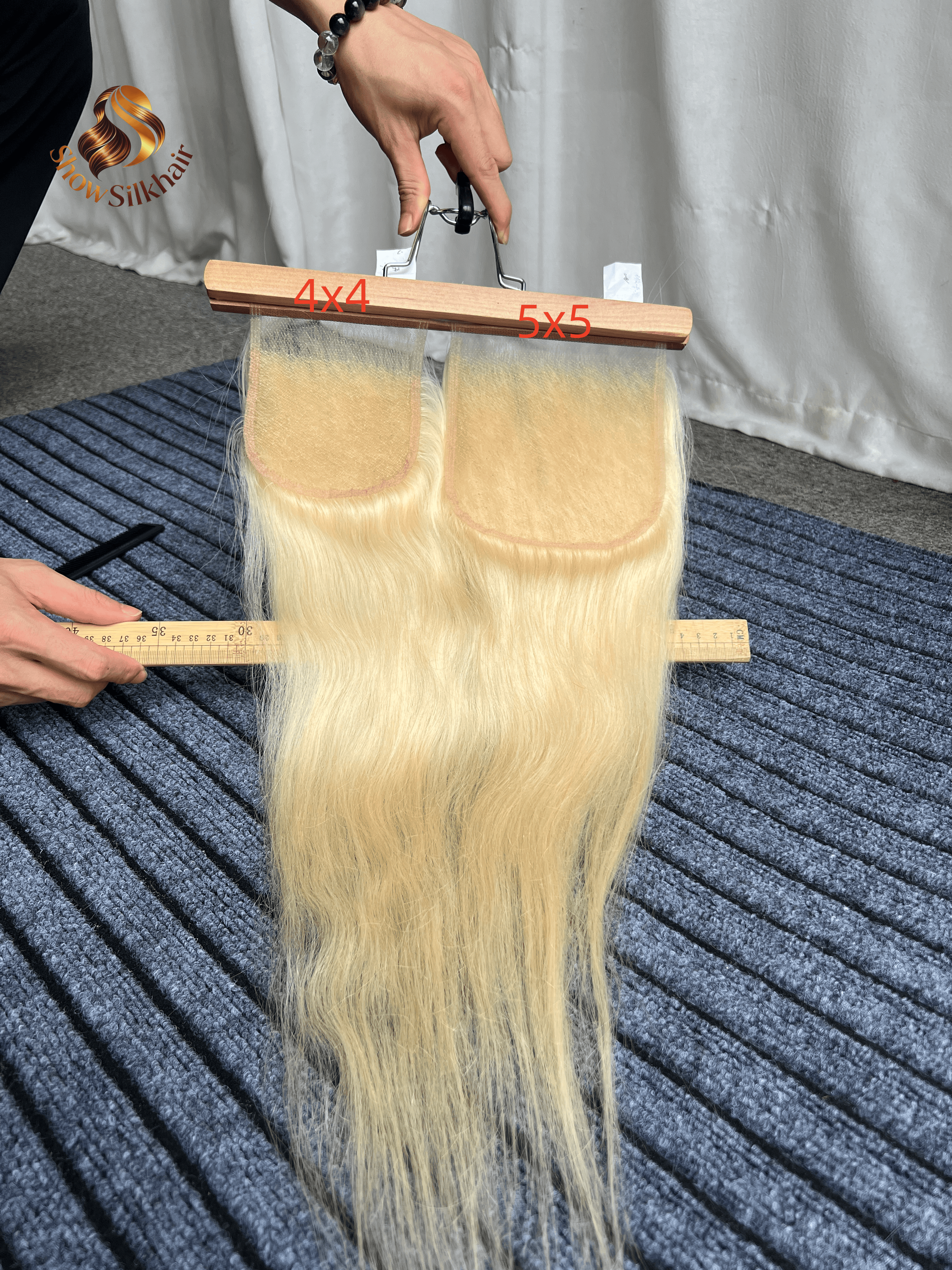 #613 Raw Vietnamese Straight 4*4  HD Lace Thin and Invisible 副圖