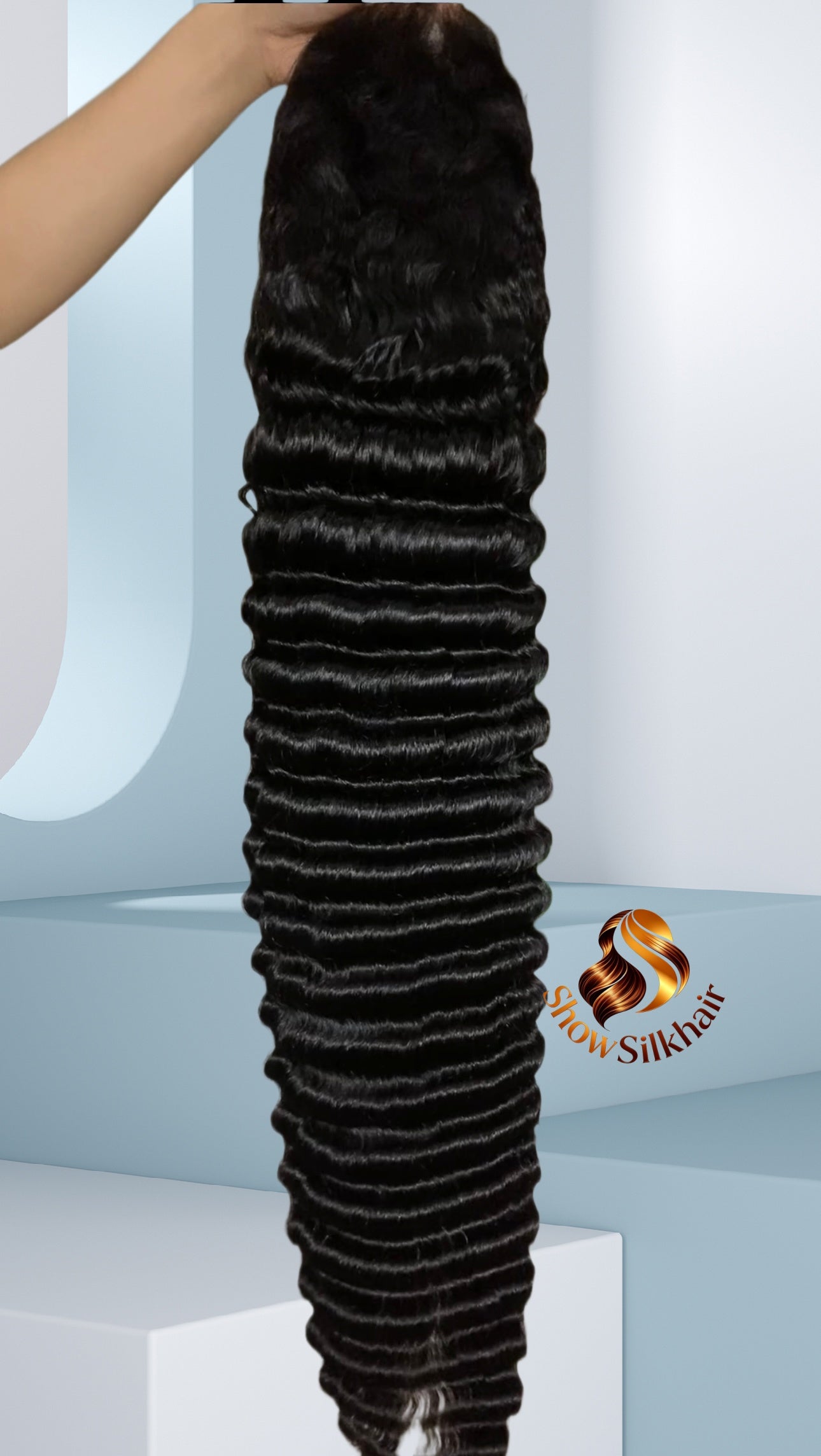 Affordable Deep Wave 13*6 HD full premake wig 210 density Main image
