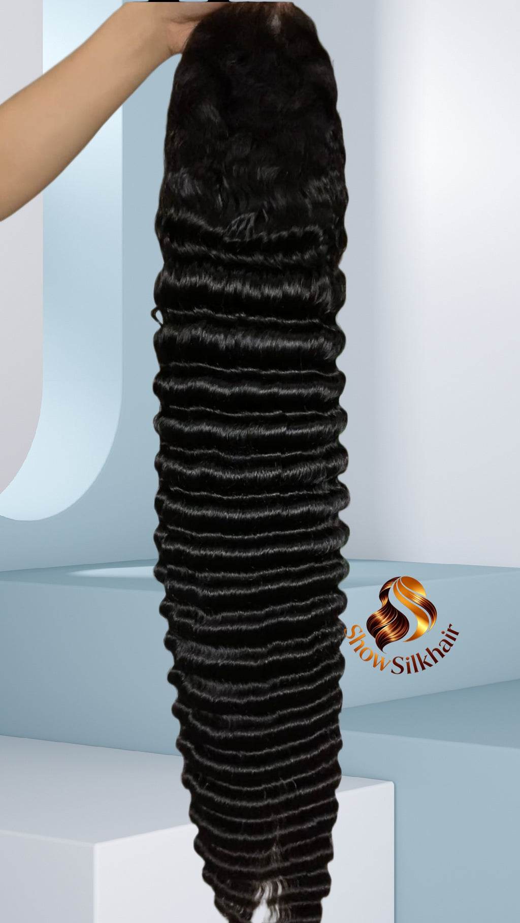 Affordable Deep Wave 13*6 HD full premake wig 210 density