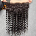 Cambodian Virgin Deep Wave 13*6 hd frontal lace