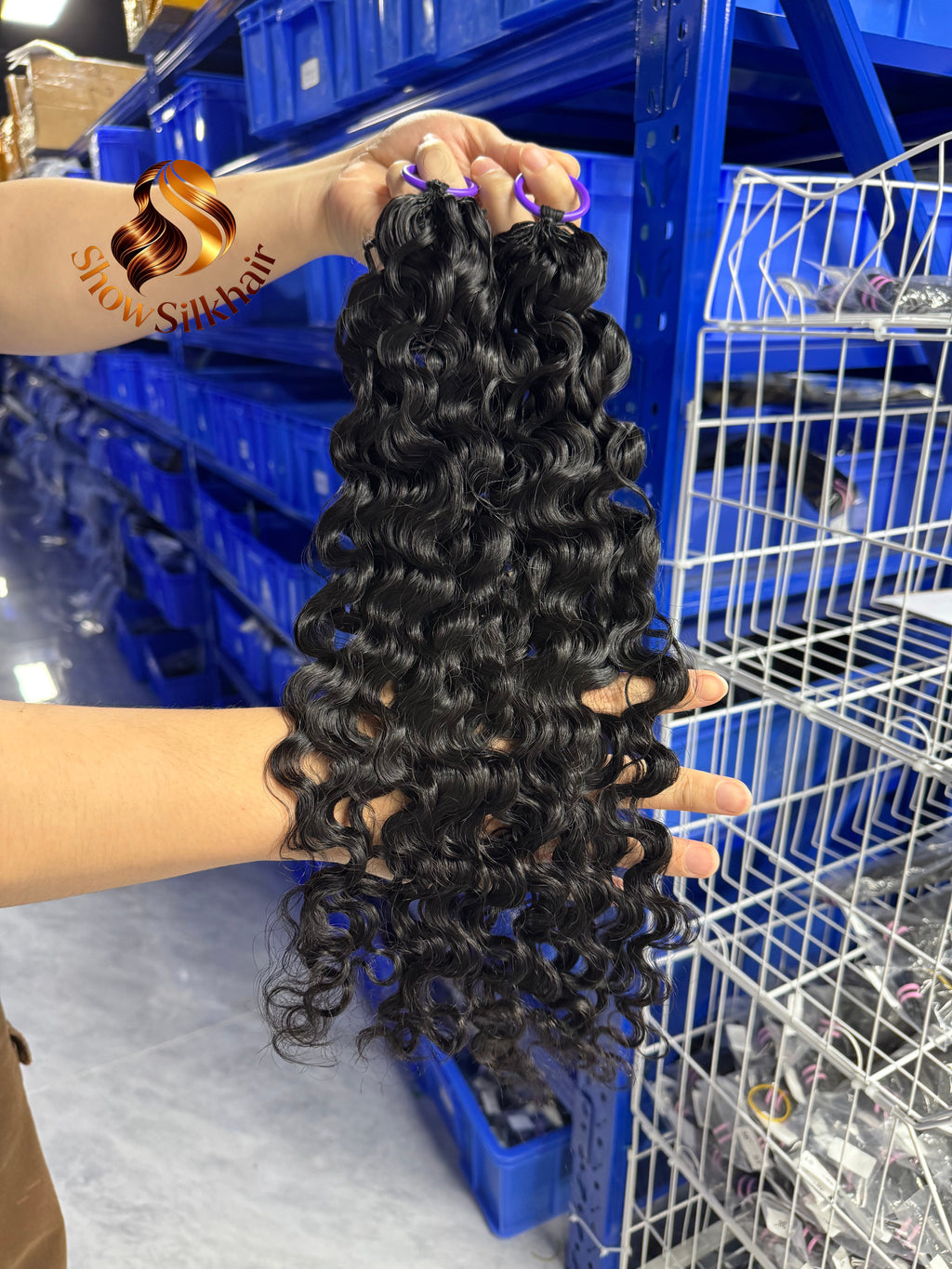 Feather Crochet Hair Burmese curly  50gram each pack