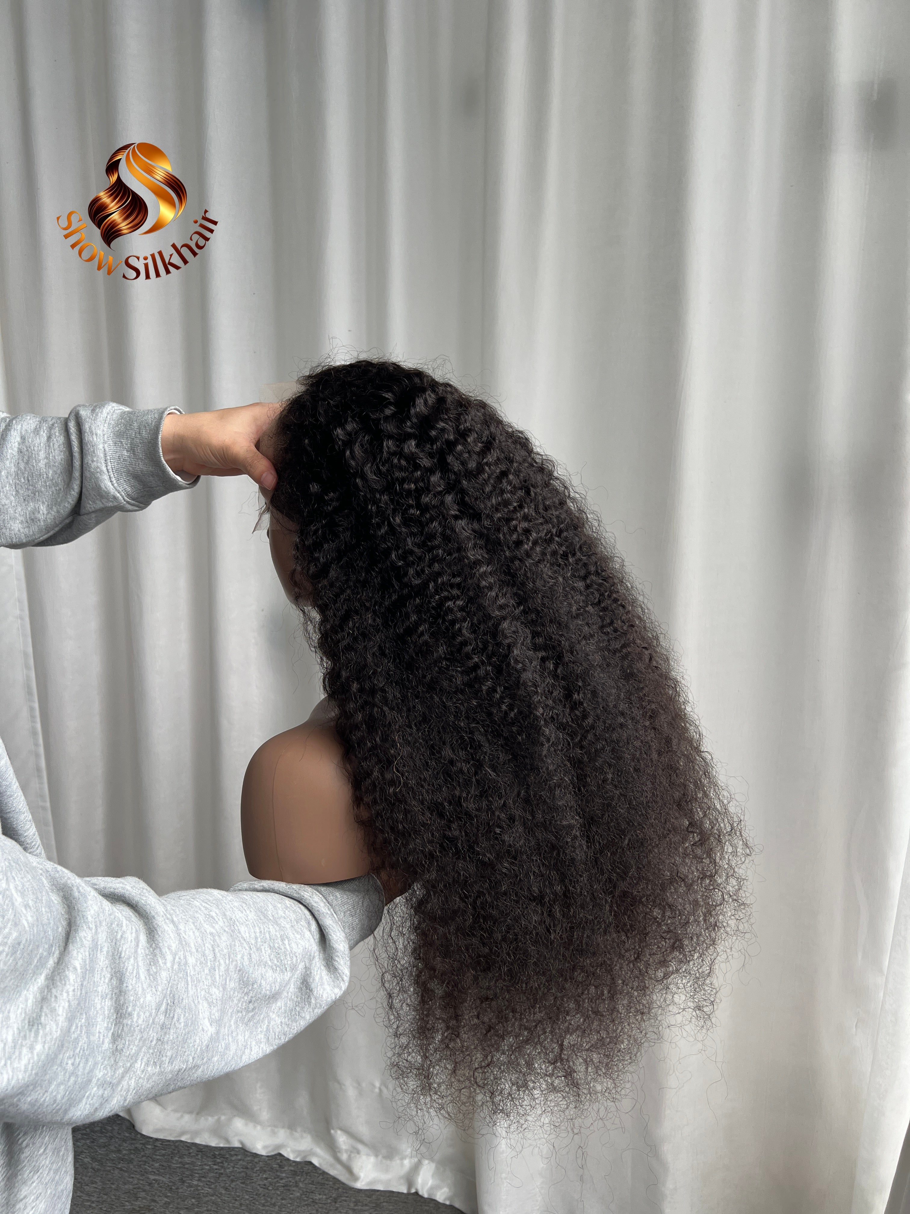 Customize Raw Vietnamese Wigs 180% density Burmese Curly (3 bundles made)