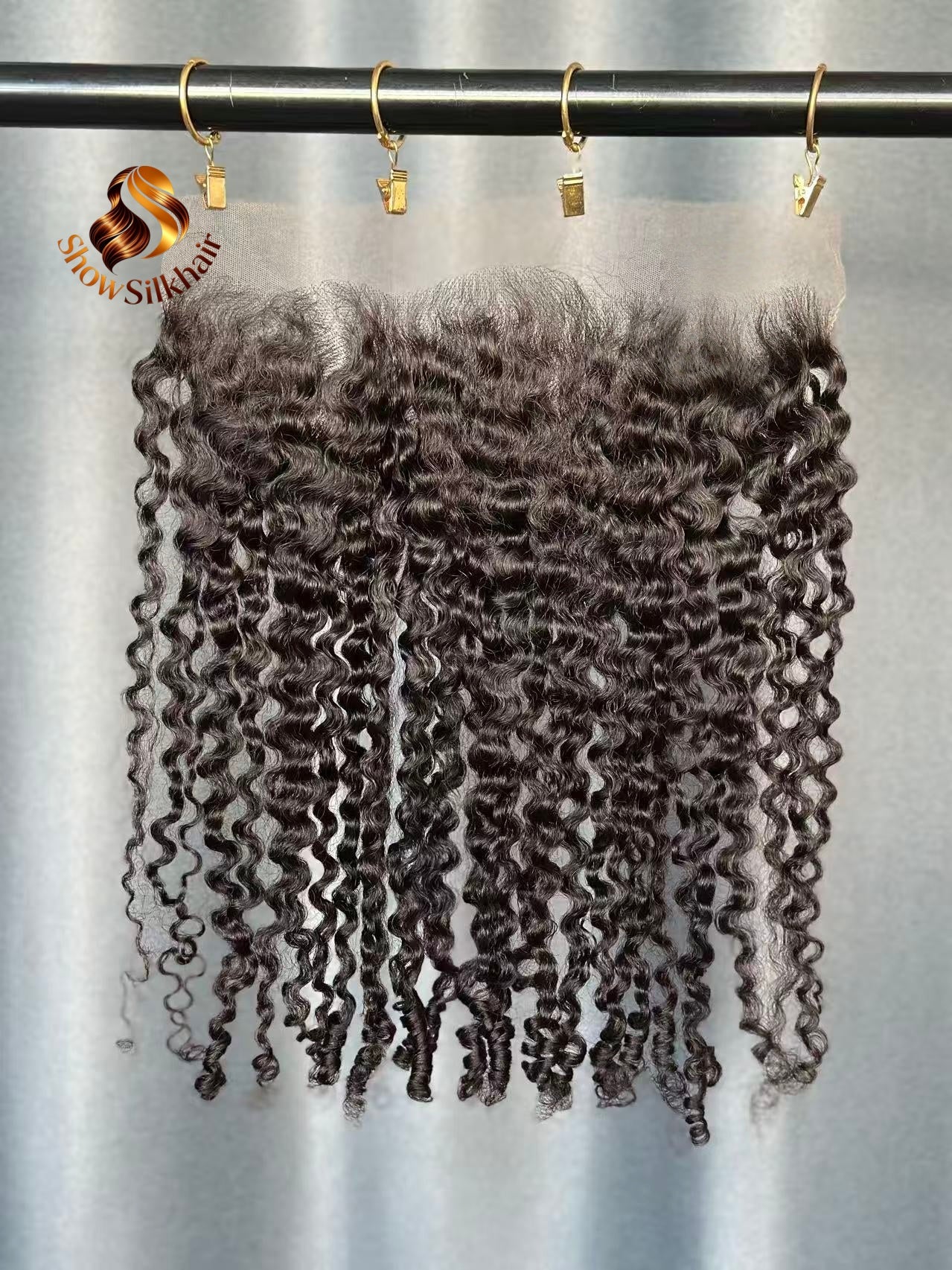 Cambodian Virgin Burmese Spiral curly 13*4 hd frontal lace 副圖