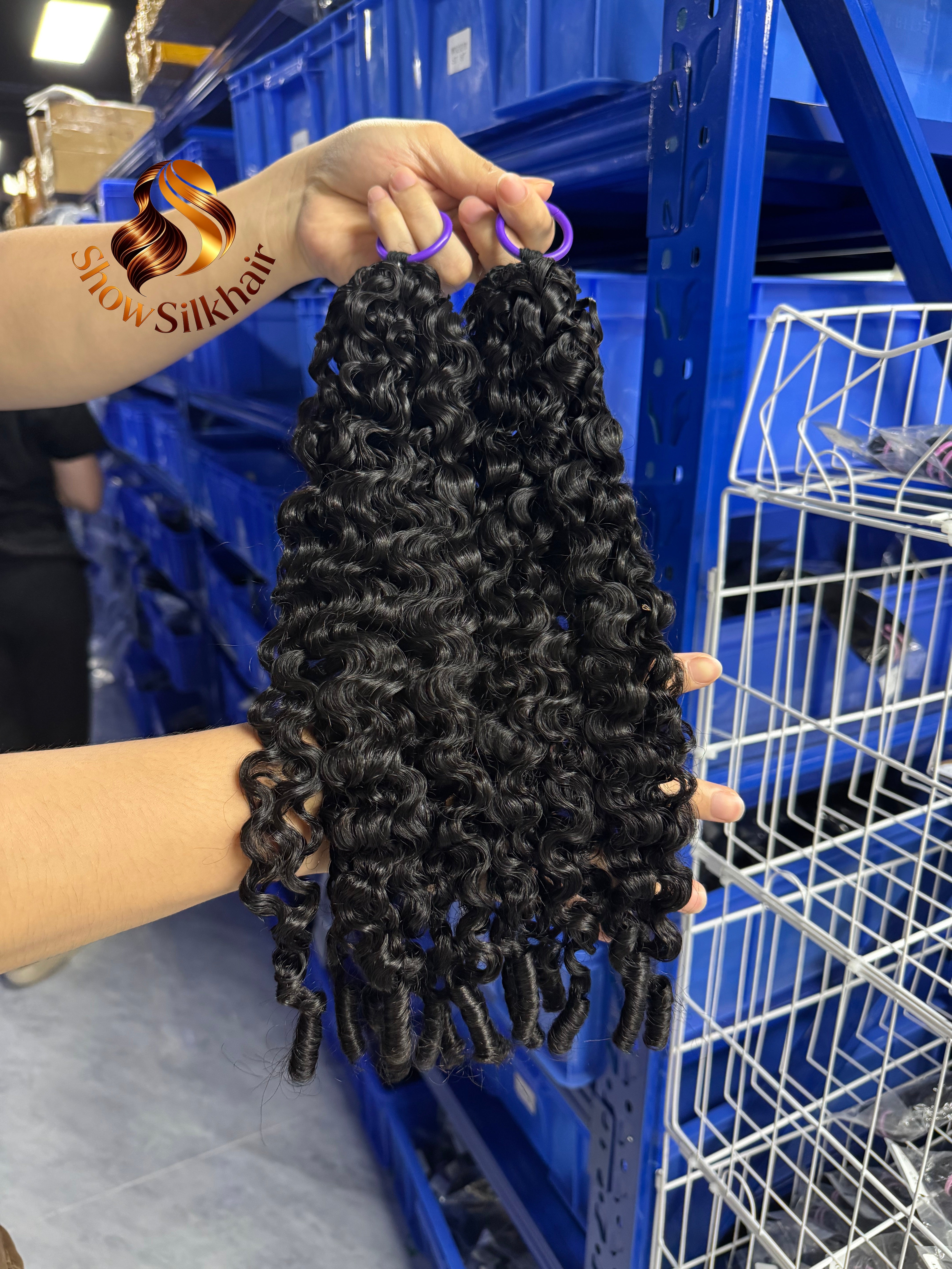 Feather Crochet Hair Burmese Spiral curly  50gram each pack 主圖