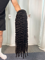 Affordable Burmese Spiral Curly 13*6 HD full premade wig 210 density