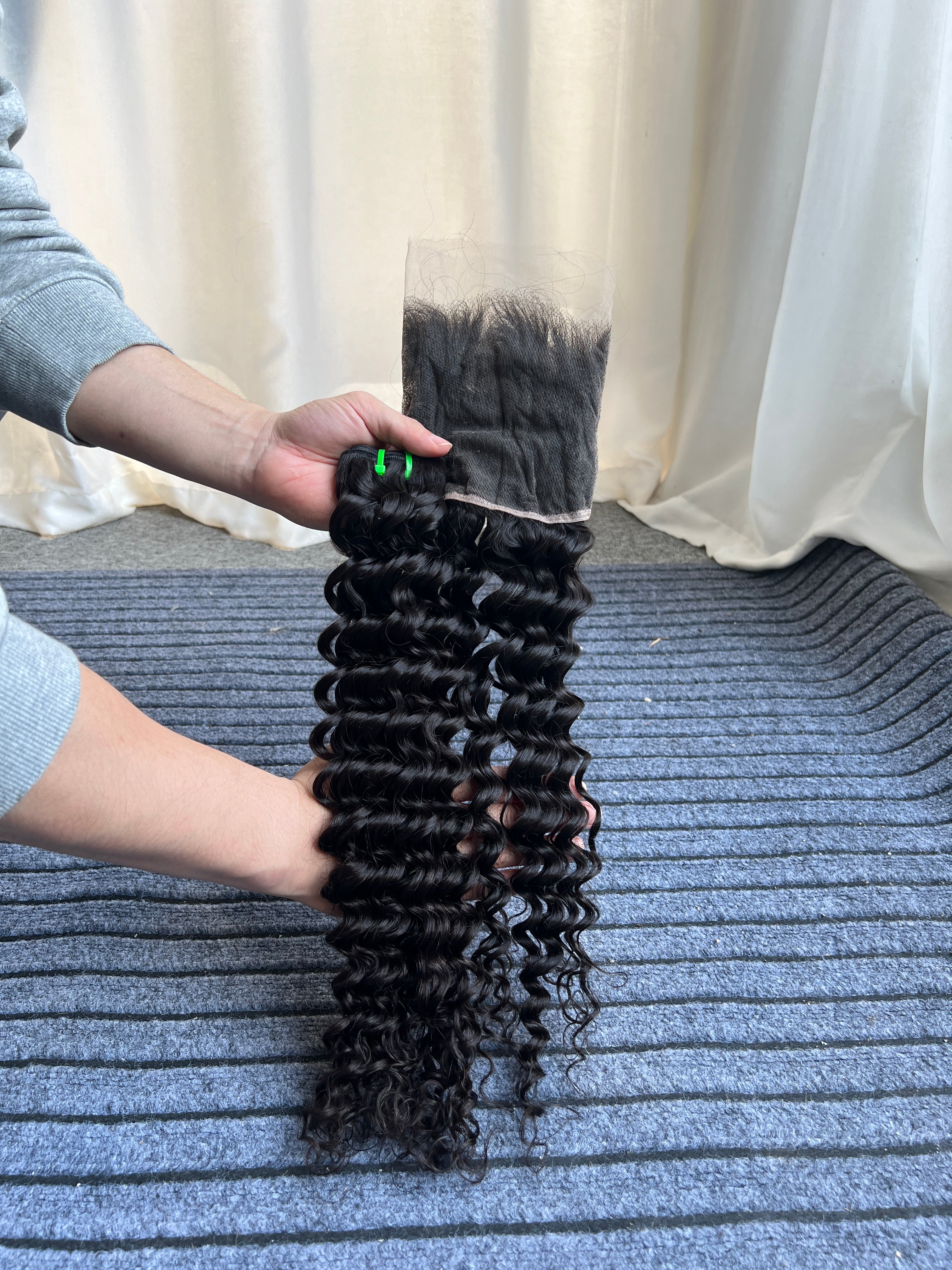 Raw Vietnamese Deep Wave 13x4 13x6 HD Lace Thin and Invisible Secondary image