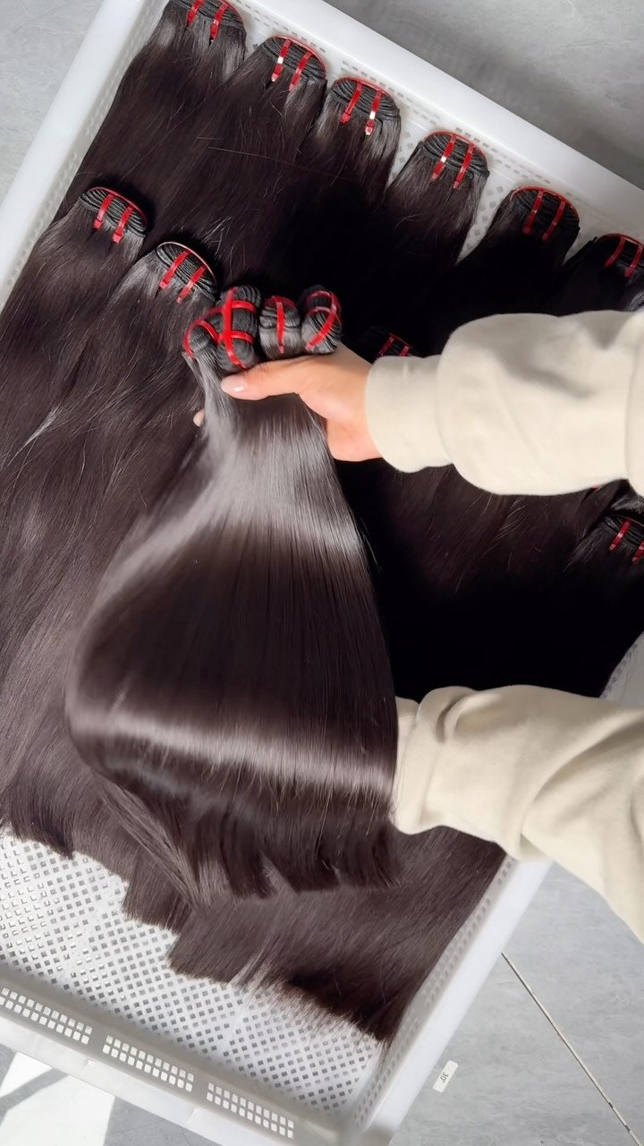 Raw Vietnamese Double Drawn Bundles Straight 副圖