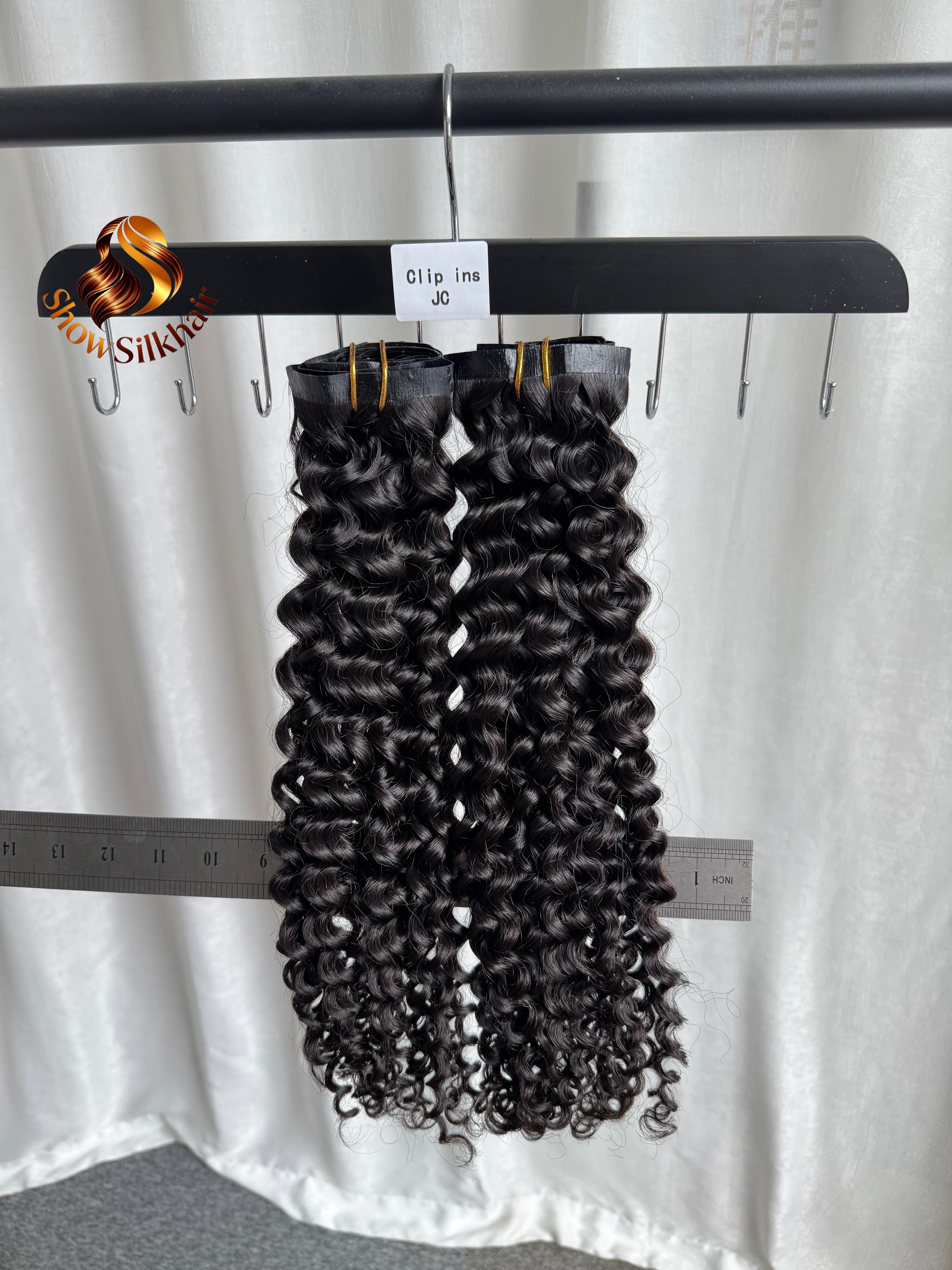 RAW Seamless Clip In Jerry Curly 110gram 6pcs each pack