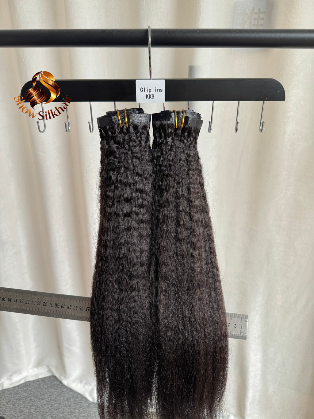 RAW Seamless Clip In Kinky Straight 110gram 6pcs each pack