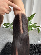 Raw Vietnamese Straight  2x6 HD Lace Thin and Invisible