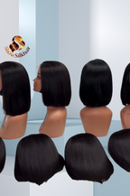 Customize Raw Vietnamese 5*5 HD closure BOB Wigs