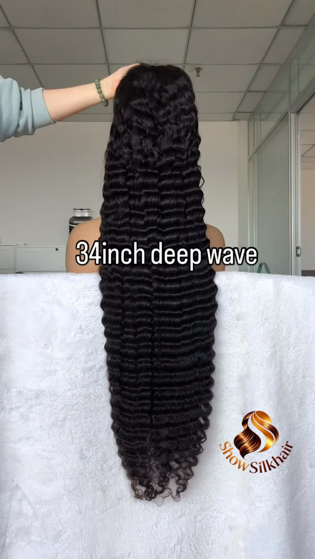 Affordable Deep Wave 13*4 HD full premake wig 210 density Main image
