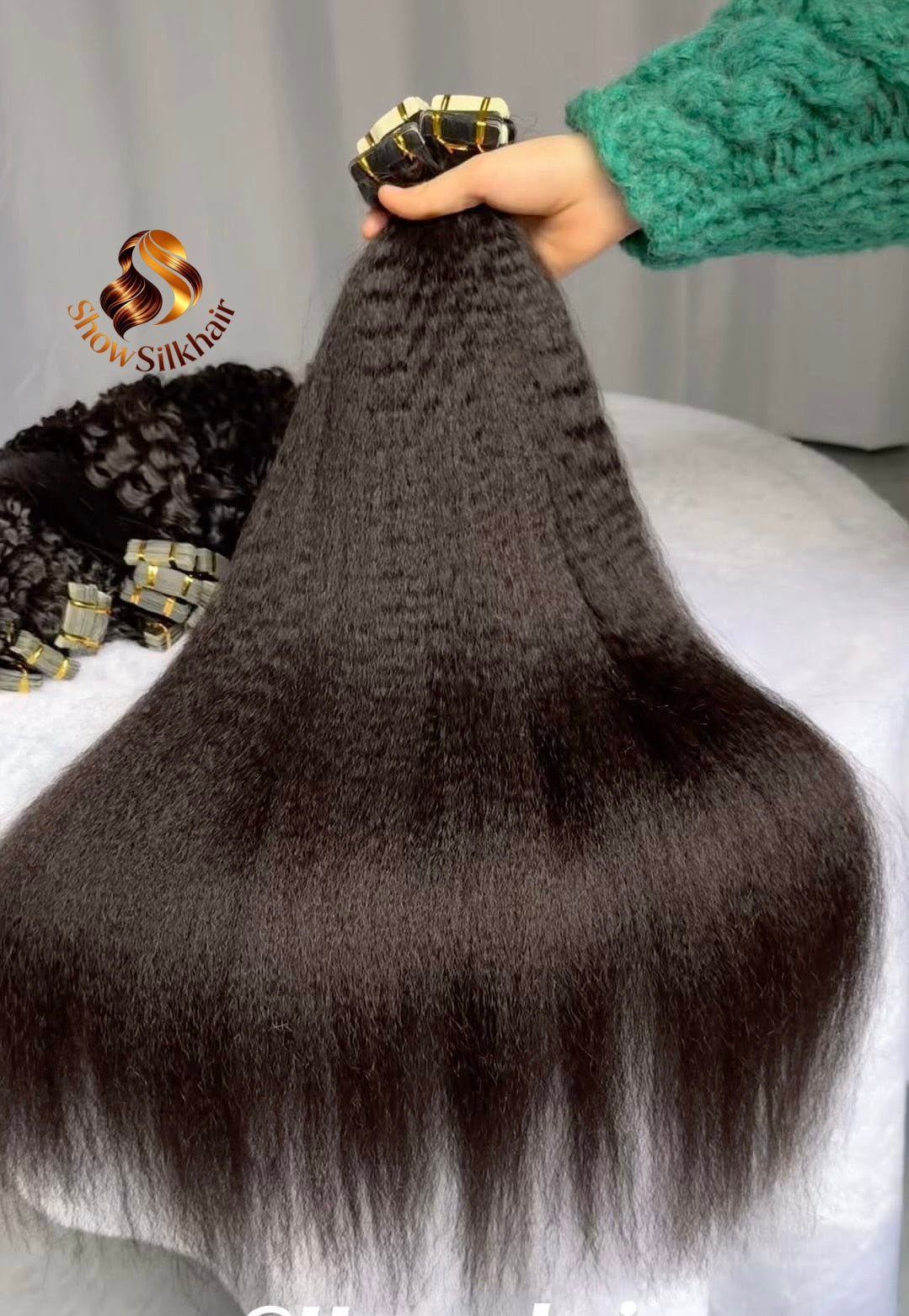 Tape In Extensions Kinky Straight 50gram each pack