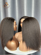Customize Raw Vietnamese Wigs 180% density Kinky Straight (3 bundles made)