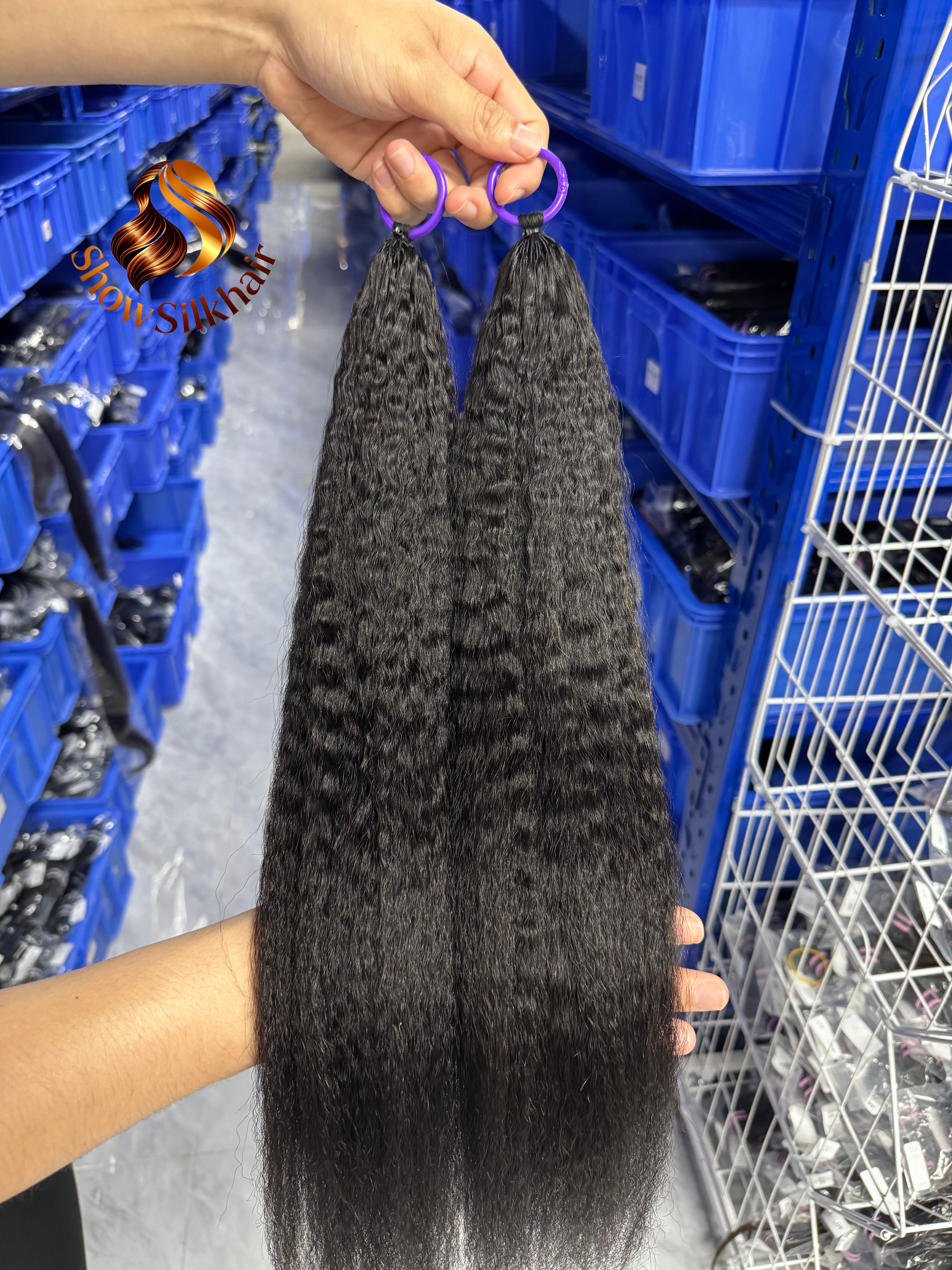 Feather Crochet Hair Kinky Straight 50gram each pack