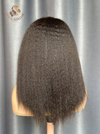 Customize Raw Vietnamese Wigs 180% density Kinky Straight (3 bundles made)
