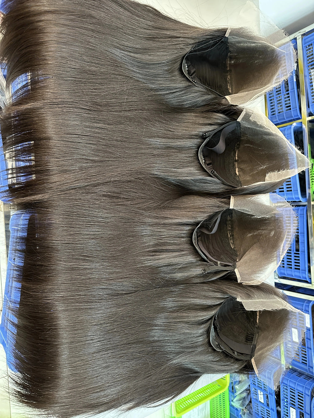 Custom Straight virgin  Cambodian human wig, 180% density use 3pcs bundle to make directly
