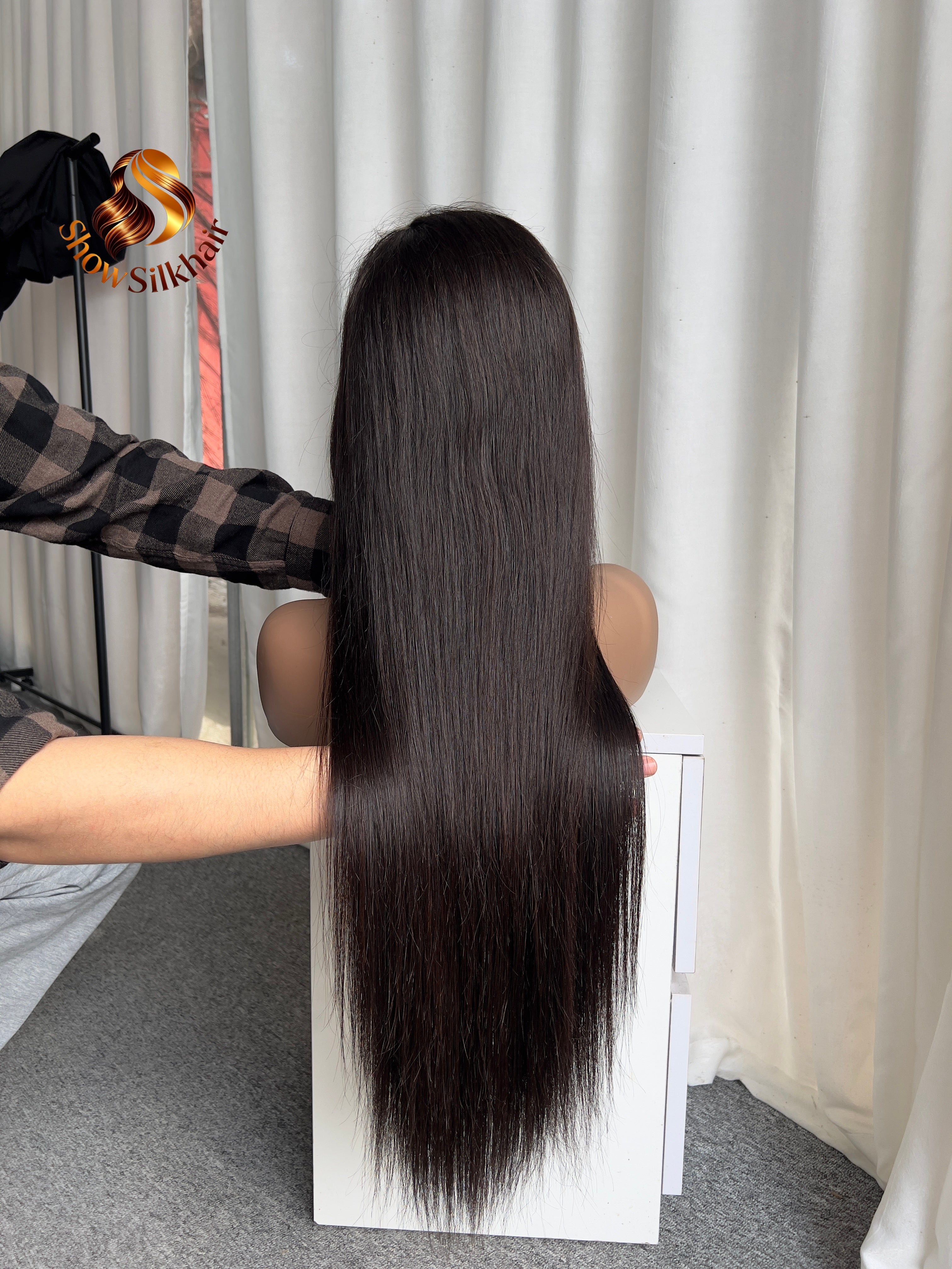 Customize Raw Vietnamese Wigs 180% density Straight (3 bundles made)
