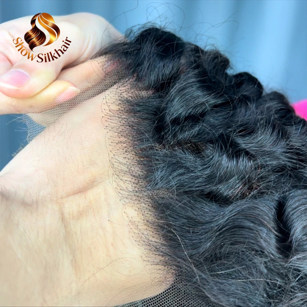 Custom Deep Wave virgin Cambodian human wig, 180% density use 3pcs bundle to make directly