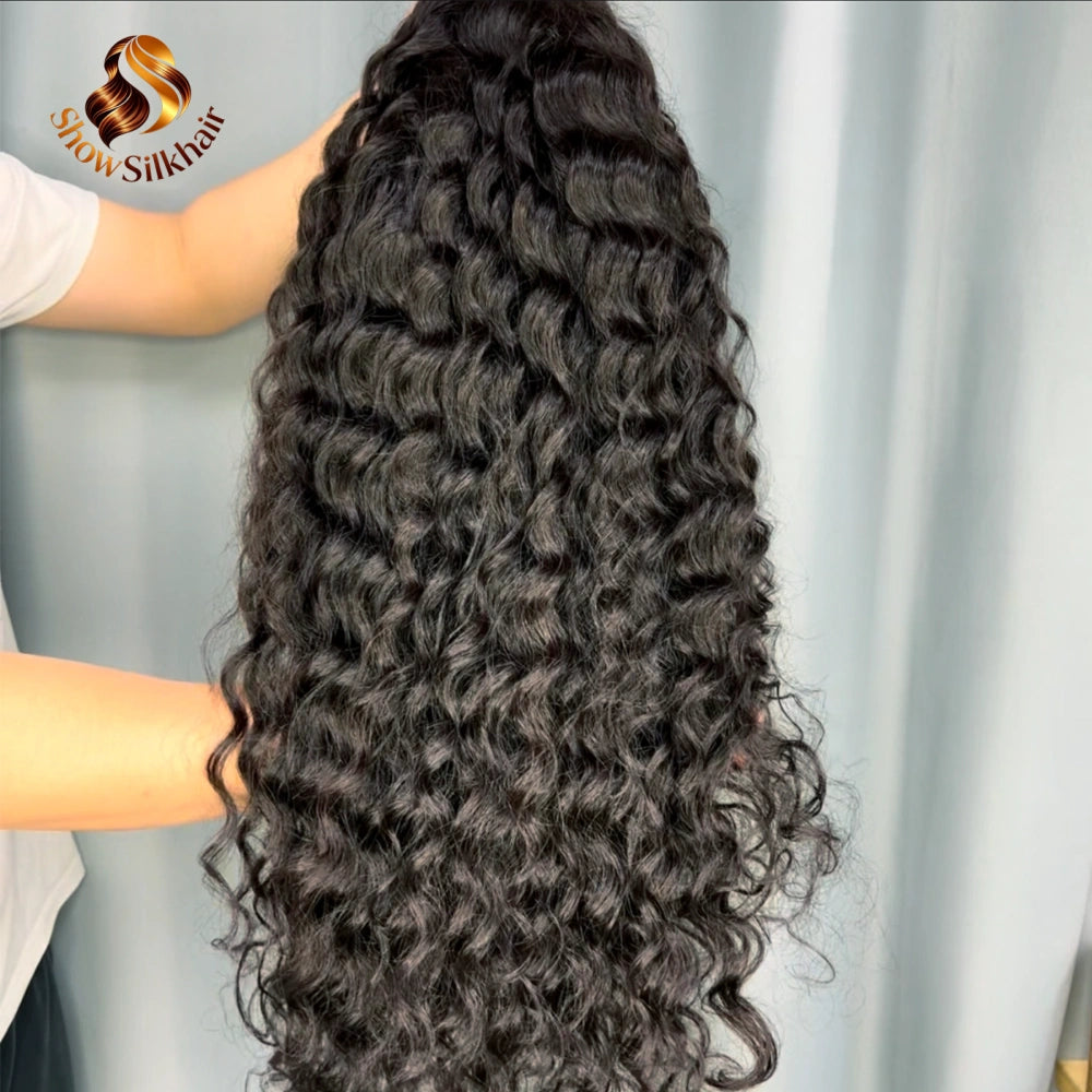 Custom Loose Deep Wave virgin Cambodian human wig, 180% density use 3pcs bundle to make directly 主圖
