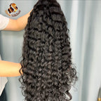 Custom Loose Deep Wave virgin Cambodian human wig, 180% density use 3pcs bundle to make directly