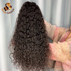 Custom Water Wave virgin Cambodian human wig, 180% density use 3pcs bundle to make directly