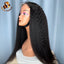Custom Kinky Straight  KKS virgin Cambodian human wig, 180% density use 3pcs bundle to make directly