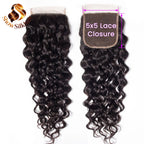 Cambodian Virgin Water Wave 5*5 hd closure lace