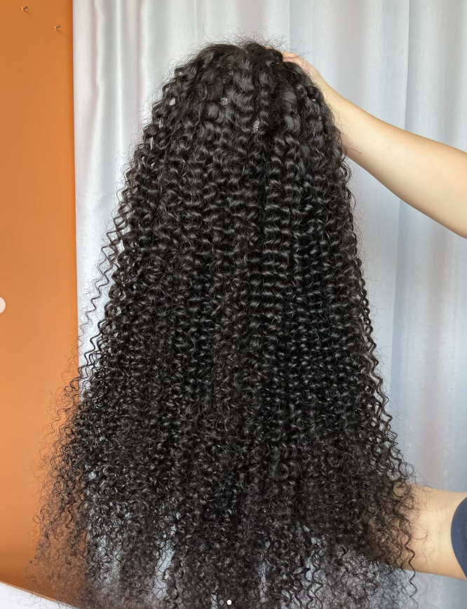 Customize Raw Vietnamese Wigs 180% density Jerry Curly  (3 bundles made)