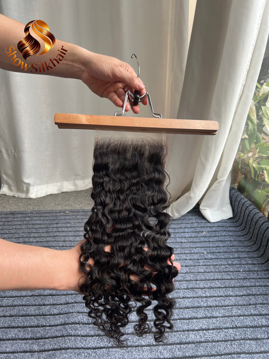 Cambodian Virgin Burmese Curly 5*5 hd closure lace