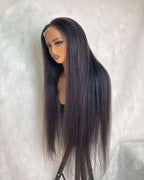 Customize Raw Vietnamese Wigs 180% density Yaki Straight (3 bundles made)