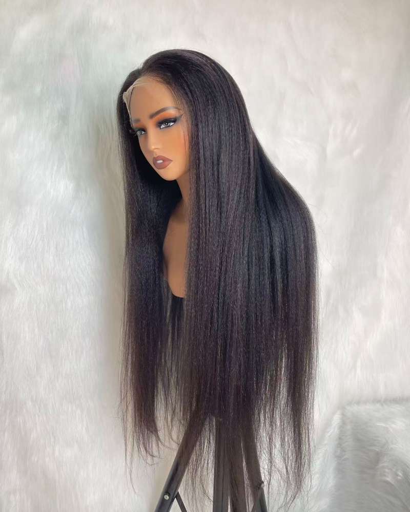 Customize Raw Vietnamese Wigs 180% density Yaki Straight (3 bundles made)