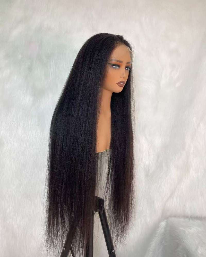 Customize Raw Vietnamese Wigs 180% density Yaki Straight (3 bundles made)