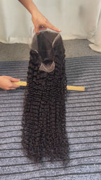 Affordable Jerry Curly 13*6 HD full premade wig 210 density