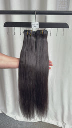 RAW Seamless Clip In Yaki Straight 110gram 6pcs each pack