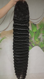Affordable Deep Wave 13*6 HD full premake wig 210 density