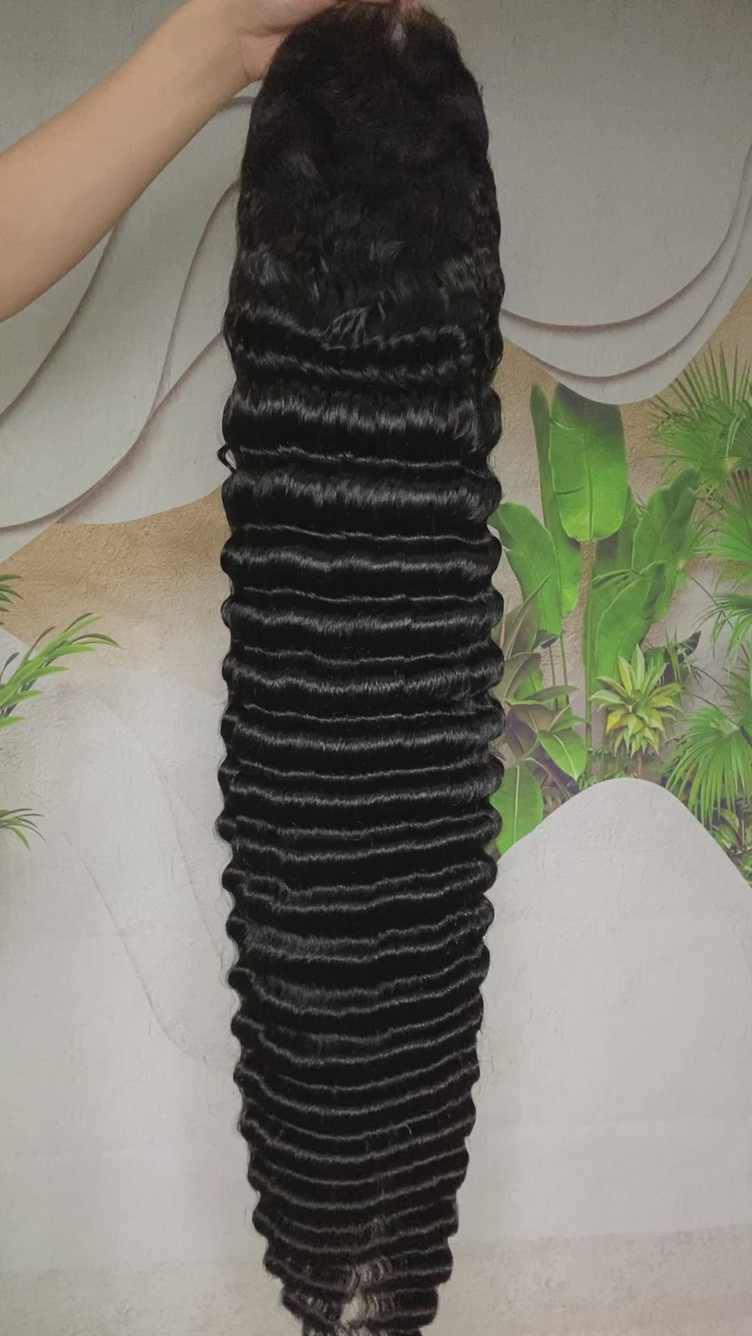 Affordable Deep Wave 13*6 HD full premake wig 210 density