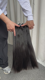 Top Virgin Super Double Drawn Bundles Straight