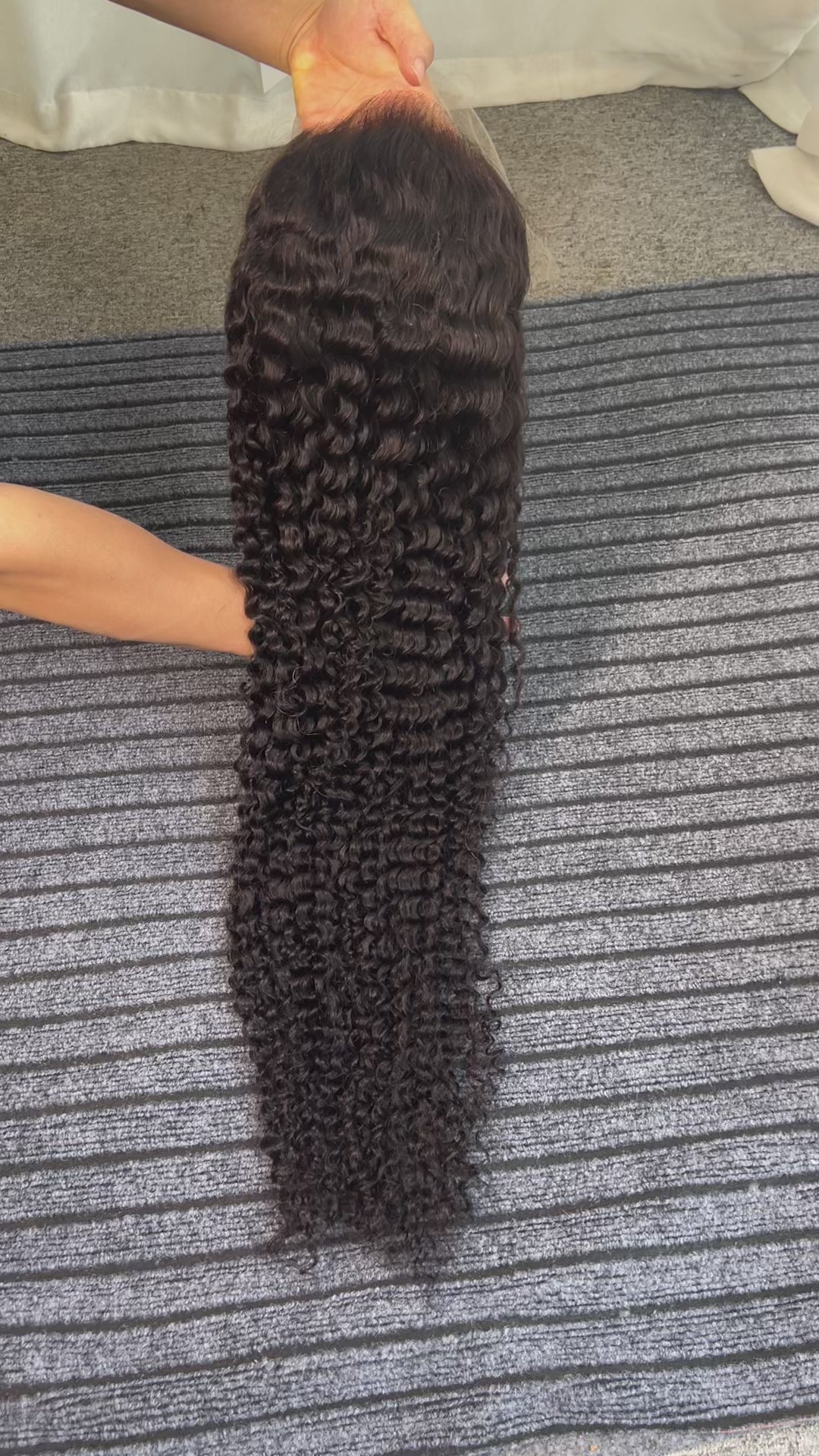Affordable Jerry Curly 13*6 HD full premade wig 210 density