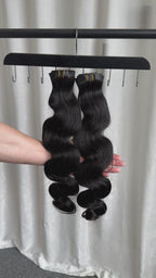 RAW Seamless Clip In Body Wave 110gram 6pcs each pack