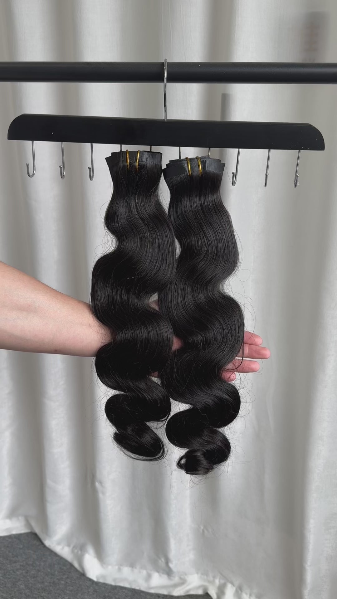 RAW Seamless Clip In Body Wave 110gram 6pcs each pack