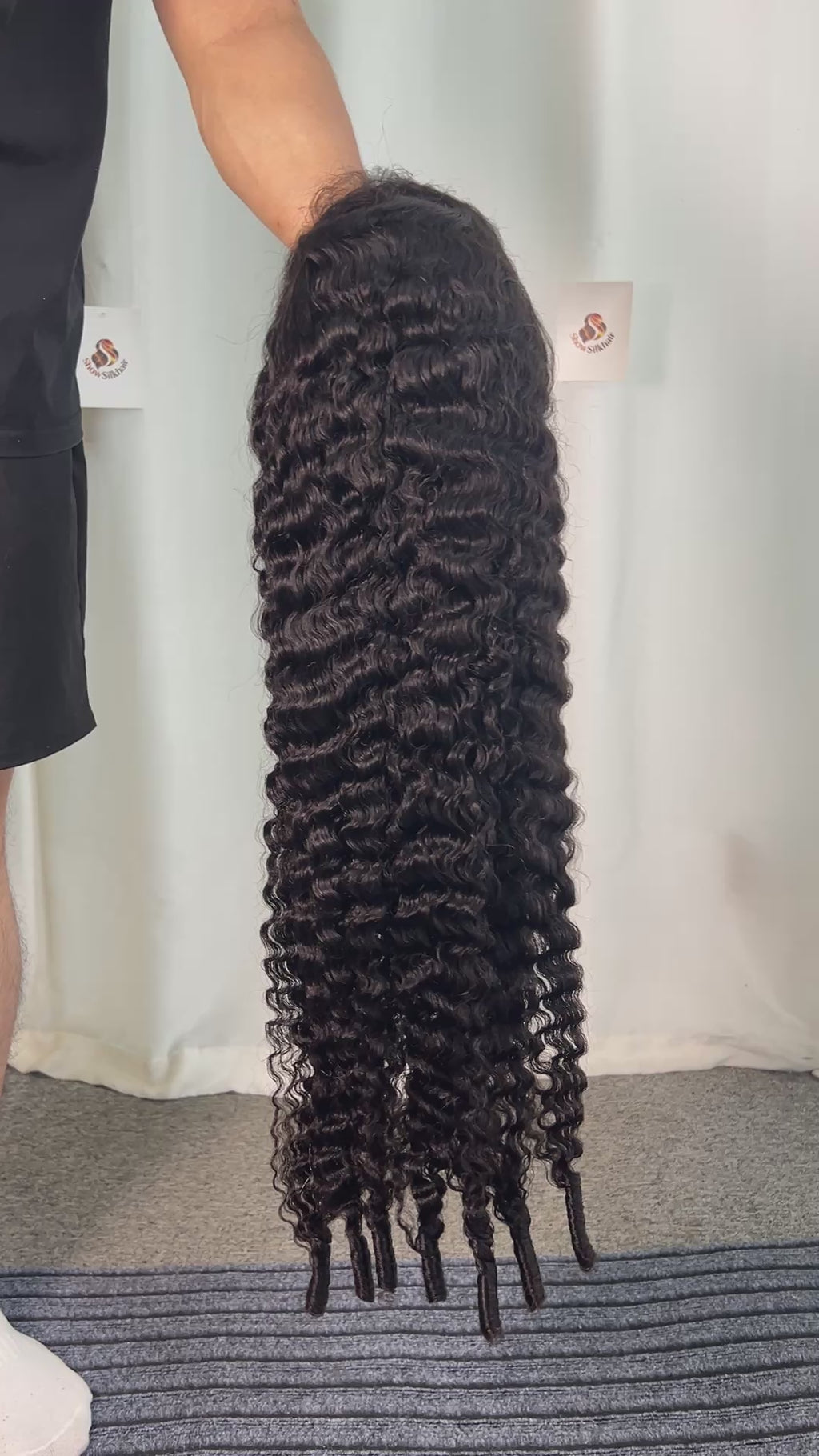 Affordable Burmese Spiral Curly 13*6 HD full premade wig 210 density