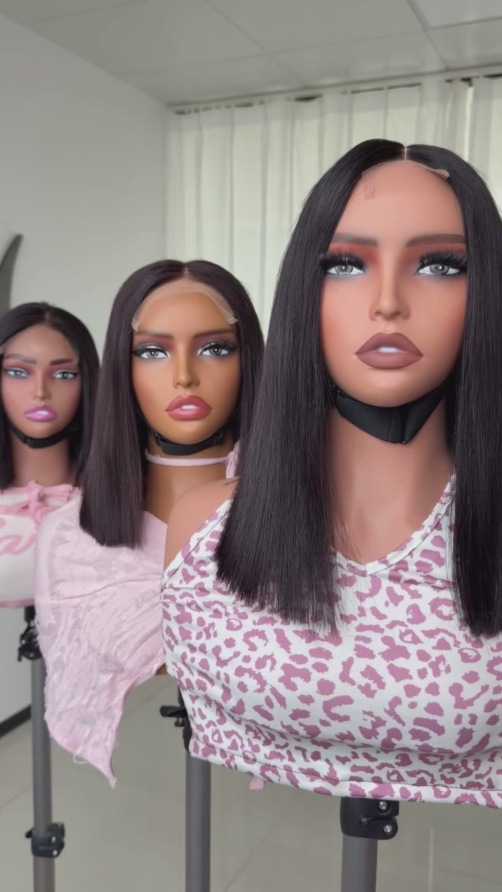 Customize Raw Vietnamese 6*6 HD closure BOB Wigs