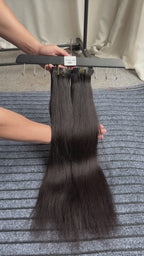RAW Seamless Clip In Yaki Straight 110gram 6pcs each pack