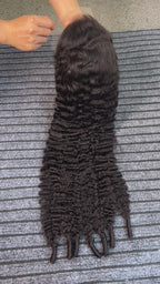 Affordable Burmese Spiral Curly 13*6 HD full premade wig 210 density